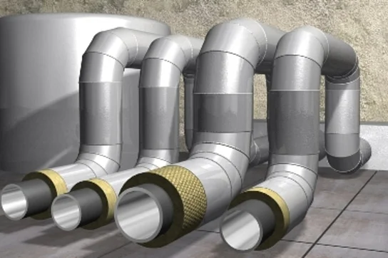 Изоляция труб, газоходов и оборудования